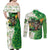 Happy St Patrick's Day Couples Matching Off Shoulder Maxi Dress and Long Sleeve Button Shirt Eat Drink and Be Irish - Wonder Print Shop