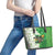 Happy St Patrick's Day Leather Tote Bag Eat Drink and Be Irish - Wonder Print Shop