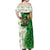 Happy St Patrick's Day Off Shoulder Maxi Dress Eat Drink and Be Irish - Wonder Print Shop