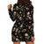 Rock And Roll Skull Pattern Design Hoodie Dress - Wonder Print Shop