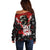 Rock And Roll Skull Forever Off Shoulder Sweater - Wonder Print Shop