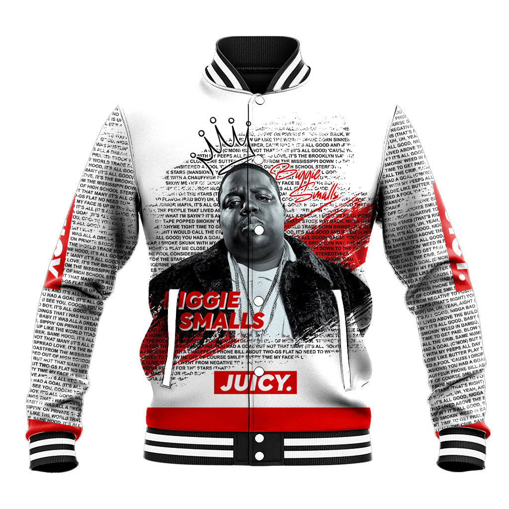 King of Rap: Biggie Smalls Legacy Baseball Jacket