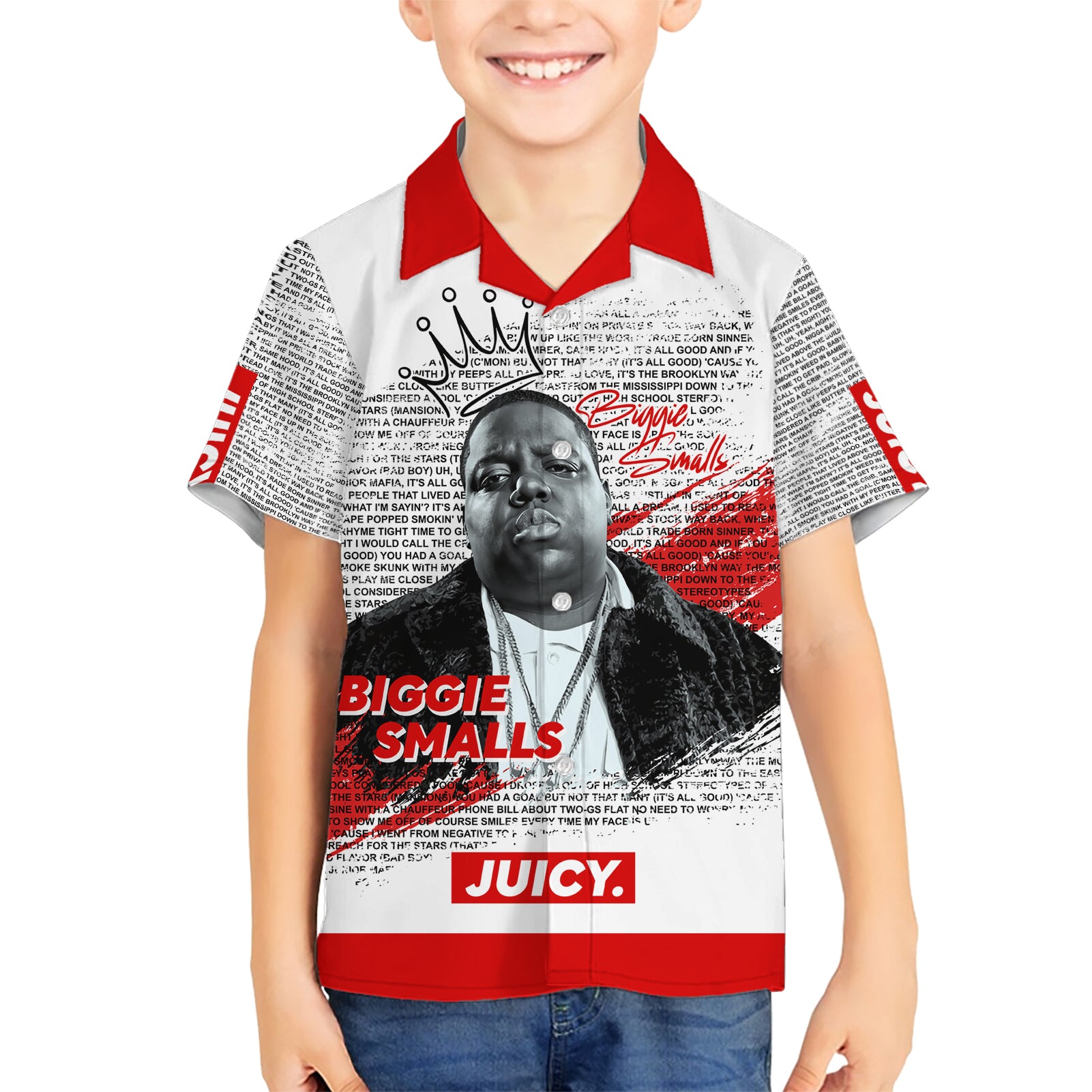 King of Rap: Biggie Smalls Legacy Kid Hawaiian Shirt - Wonder Print Shop