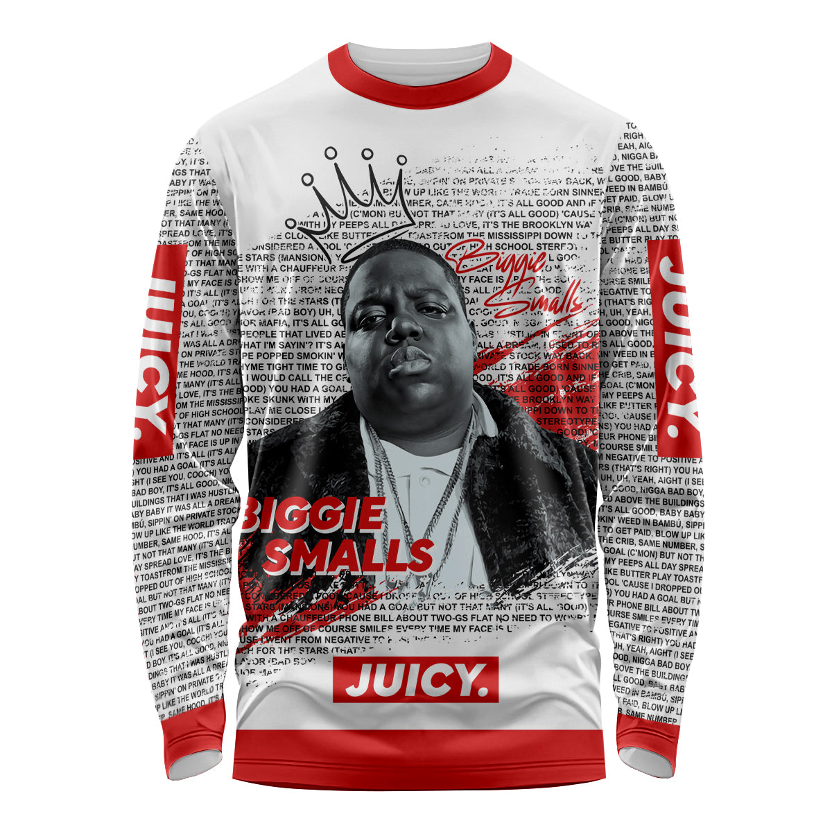 King of Rap: Biggie Smalls Legacy Long Sleeve Shirt - Wonder Print Shop