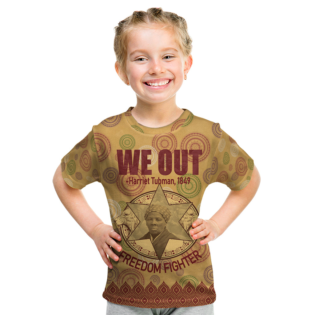 We Out 1849 African-American Kid T Shirt Harriet Tubman