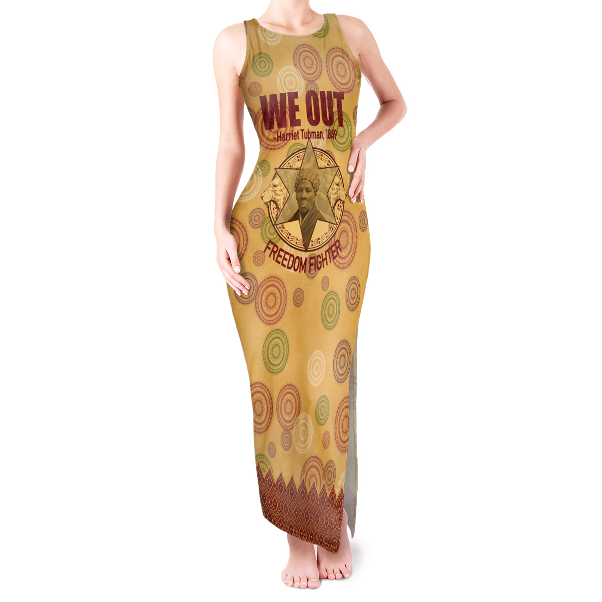 We Out 1849 African-American Tank Maxi Dress Harriet Tubman