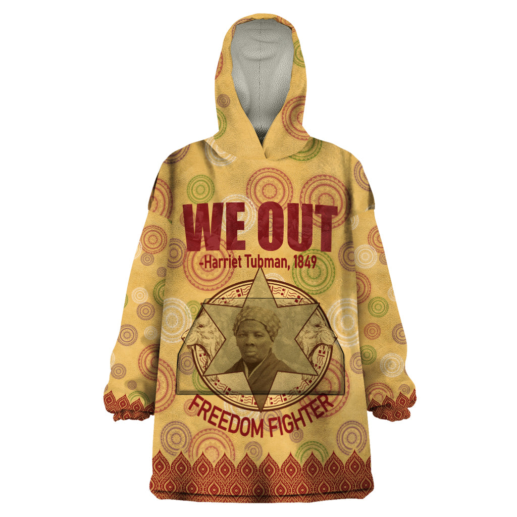 We Out 1849 African-American Wearable Blanket Hoodie Harriet Tubman