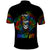 LGBT Rockin The Rainbow Life Skull Polo Shirt - Wonder Print Shop