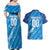 Uruguay Football 2024 Couples Matching Off Shoulder Maxi Dress and Hawaiian Shirt The Sky Blue - Wonder Print Shop