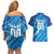 Uruguay Football 2024 Couples Matching Off Shoulder Short Dress and Hawaiian Shirt The Sky Blue - Wonder Print Shop