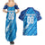 Uruguay Football 2024 Couples Matching Summer Maxi Dress and Hawaiian Shirt The Sky Blue - Wonder Print Shop