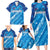 Uruguay Football 2024 Family Matching Long Sleeve Bodycon Dress and Hawaiian Shirt The Sky Blue - Wonder Print Shop