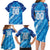 Uruguay Football 2024 Family Matching Long Sleeve Bodycon Dress and Hawaiian Shirt The Sky Blue - Wonder Print Shop