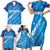 Uruguay Football 2024 Family Matching Short Sleeve Bodycon Dress and Hawaiian Shirt The Sky Blue - Wonder Print Shop