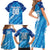 Uruguay Football 2024 Family Matching Short Sleeve Bodycon Dress and Hawaiian Shirt The Sky Blue - Wonder Print Shop