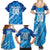 Uruguay Football 2024 Family Matching Summer Maxi Dress and Hawaiian Shirt The Sky Blue - Wonder Print Shop