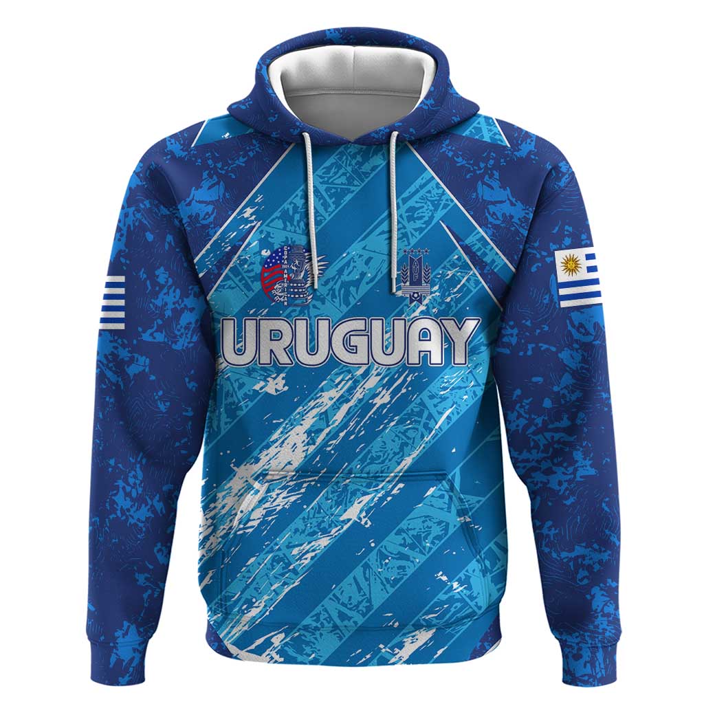 Uruguay Football 2024 Hoodie The Sky Blue - Wonder Print Shop