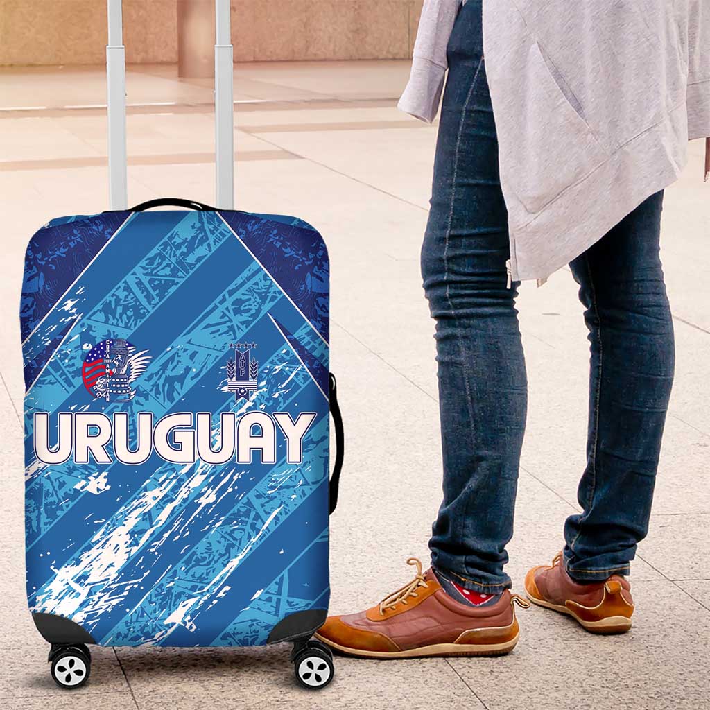 Uruguay Football 2024 Luggage Cover The Sky Blue - Wonder Print Shop