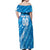 Uruguay Football 2024 Off Shoulder Maxi Dress The Sky Blue - Wonder Print Shop