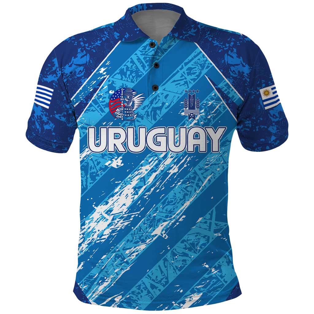 Uruguay Football 2024 Polo Shirt The Sky Blue - Wonder Print Shop