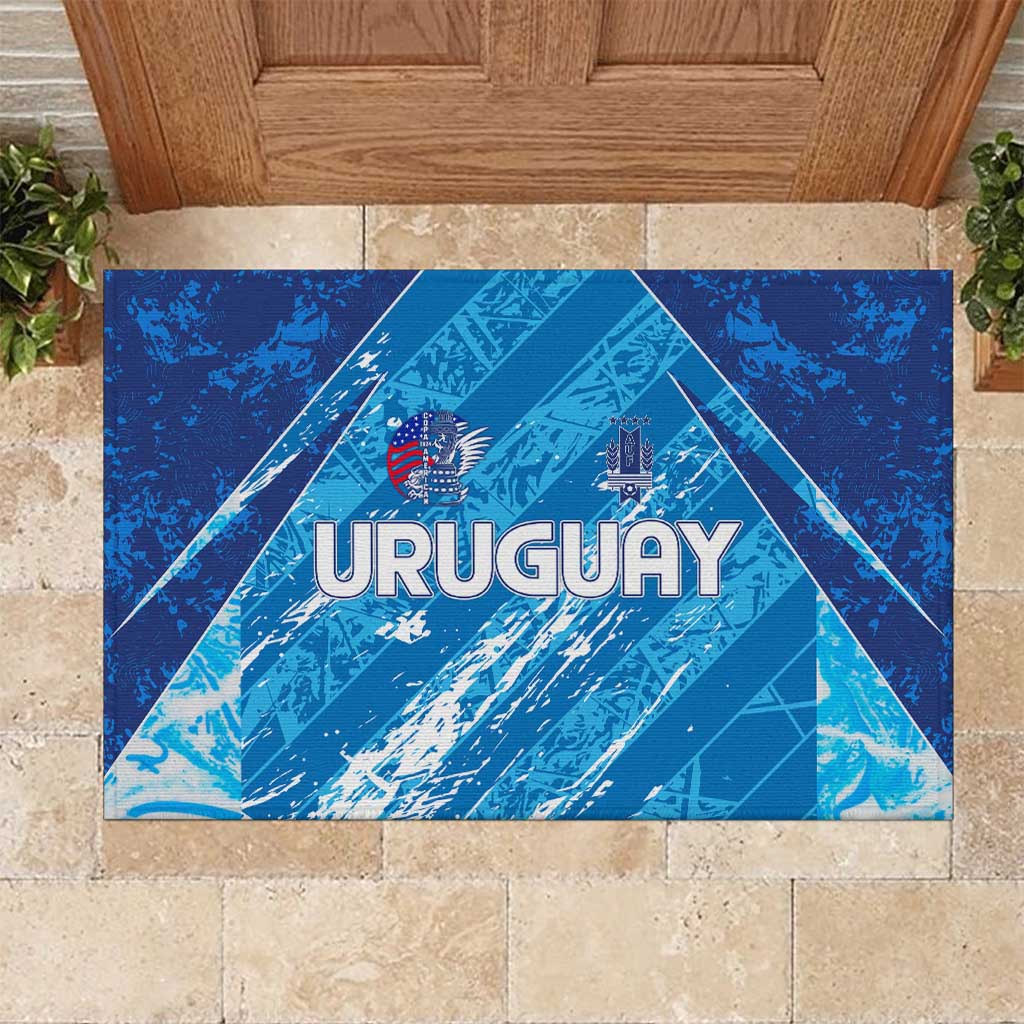 Uruguay Football 2024 Rubber Doormat The Sky Blue - Wonder Print Shop