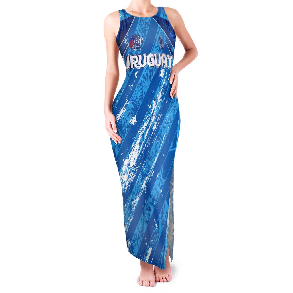 Uruguay Football 2024 Tank Maxi Dress The Sky Blue - Wonder Print Shop