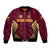 Custom Venezuela Football 2024 Bomber Jacket The Red Wine - Wonder Print Shop