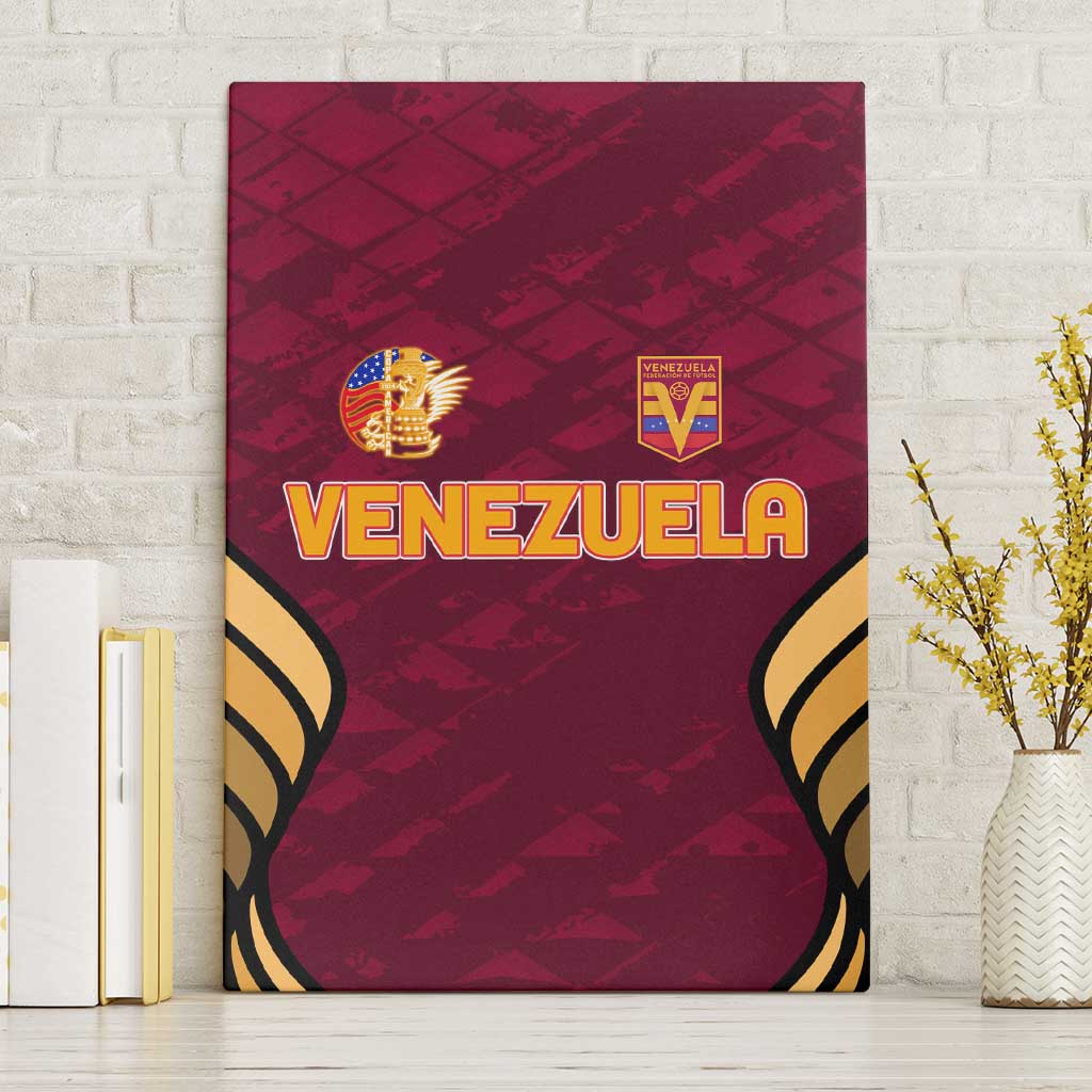 Venezuela Football 2024 Canvas Wall Art The Red Wine - Wonder Print Shop