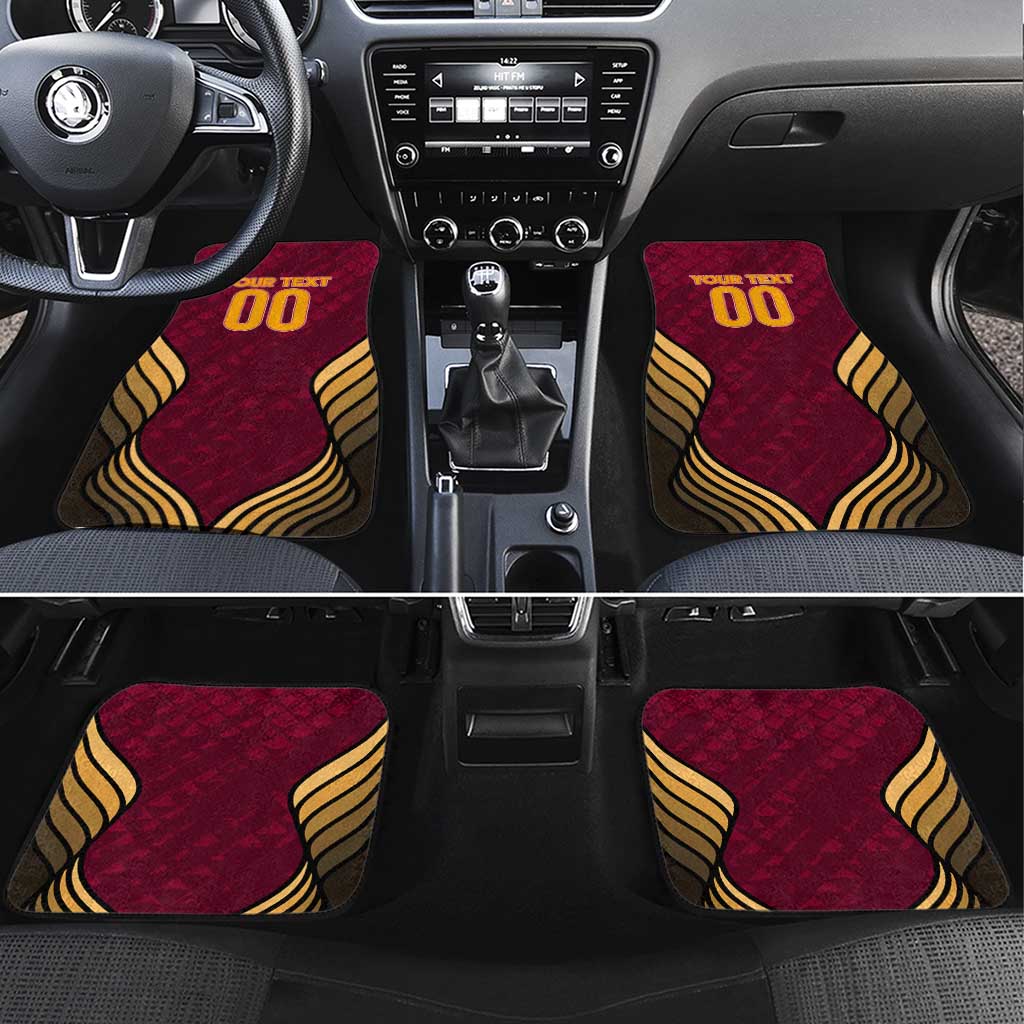 Venezuela Football 2024 Car Mats The Red Wine - Wonder Print Shop