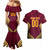 Custom Venezuela Football 2024 Couples Matching Mermaid Dress and Hawaiian Shirt The Red Wine - Wonder Print Shop