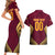 Custom Venezuela Football 2024 Couples Matching Short Sleeve Bodycon Dress and Hawaiian Shirt The Red Wine - Wonder Print Shop