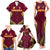 Custom Venezuela Football 2024 Family Matching Tank Maxi Dress and Hawaiian Shirt The Red Wine - Wonder Print Shop