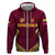 Custom Venezuela Football 2024 Hoodie The Red Wine - Wonder Print Shop