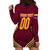 Custom Venezuela Football 2024 Hoodie Dress The Red Wine - Wonder Print Shop