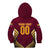 Custom Venezuela Football 2024 Kid Hoodie The Red Wine - Wonder Print Shop