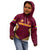 Custom Venezuela Football 2024 Kid Hoodie The Red Wine - Wonder Print Shop