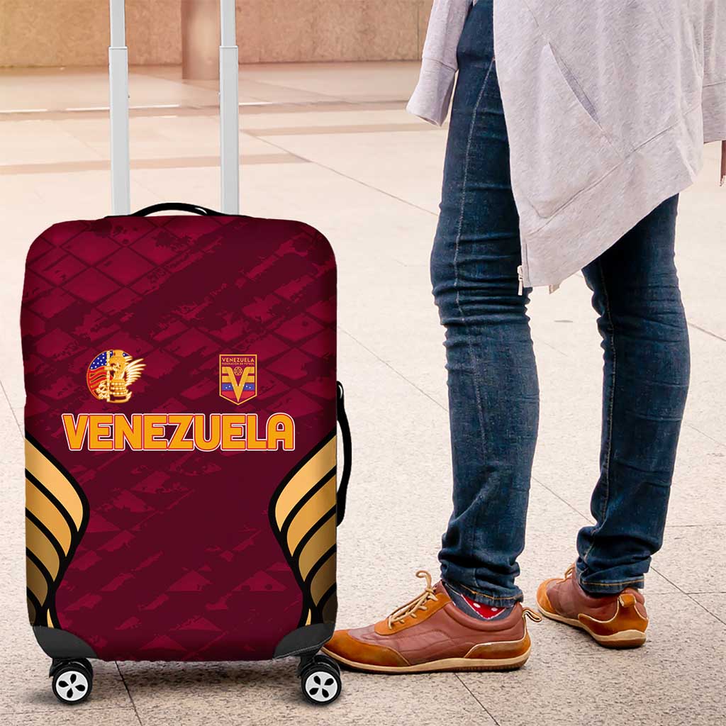 Venezuela Football 2024 Luggage Cover The Red Wine - Wonder Print Shop