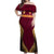 Custom Venezuela Football 2024 Off Shoulder Maxi Dress The Red Wine - Wonder Print Shop