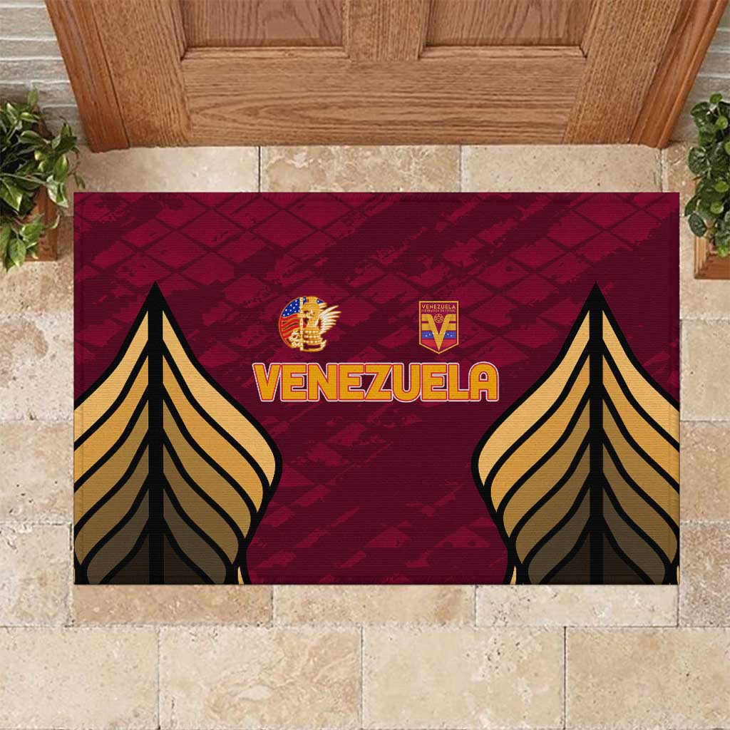 Venezuela Football 2024 Rubber Doormat The Red Wine - Wonder Print Shop