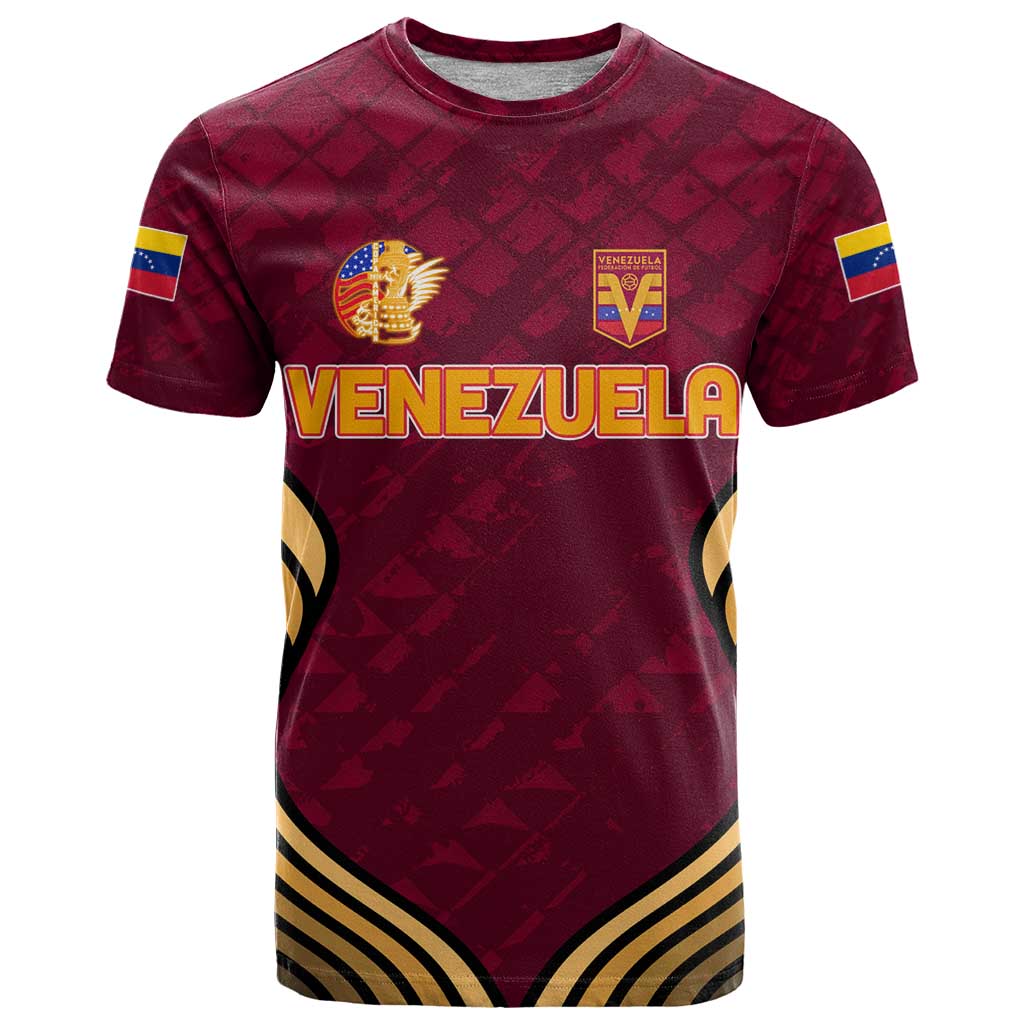 Venezuela Football 2024 T Shirt The Red Wine