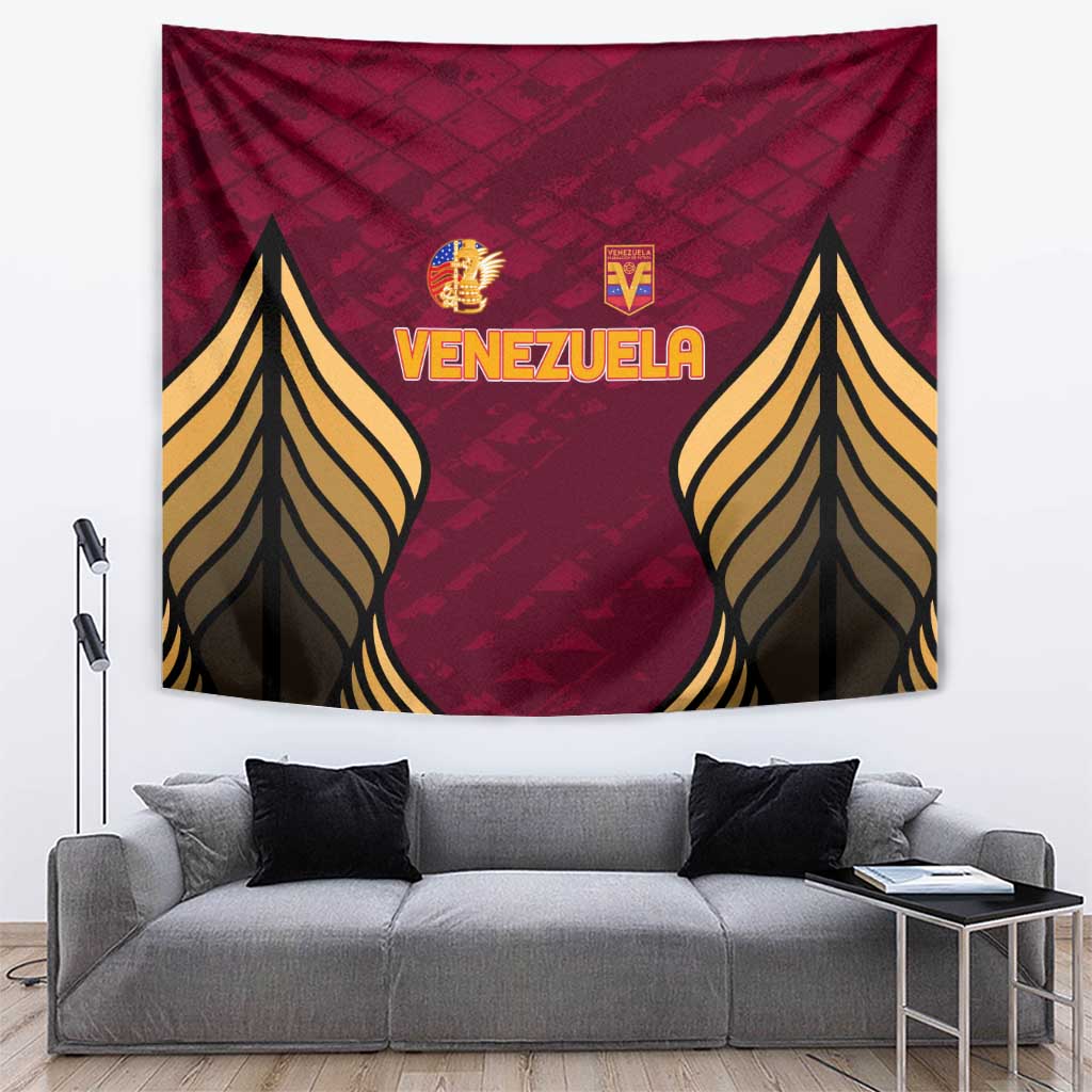 Venezuela Football 2024 Tapestry The Red Wine