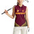 Custom Venezuela Football 2024 Women Sleeveless Polo Shirt The Red Wine - Wonder Print Shop