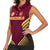 Custom Venezuela Football 2024 Women Sleeveless Polo Shirt The Red Wine - Wonder Print Shop