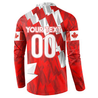 Red and white sweatshirt back with 'YOUR TEXT' and number '00', long sleeves