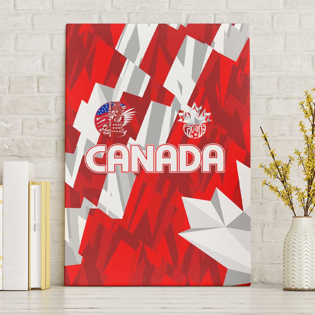 Canada Soccer 2024 Canvas Wall Art Canucks The Reds - Wonder Print Shop