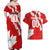 Canada Soccer 2024 Couples Matching Off Shoulder Maxi Dress and Hawaiian Shirt Canucks The Reds - Wonder Print Shop