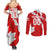 Canada Soccer 2024 Couples Matching Summer Maxi Dress and Long Sleeve Button Shirt Canucks The Reds - Wonder Print Shop