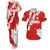 Canada Soccer 2024 Couples Matching Tank Maxi Dress and Hawaiian Shirt Canucks The Reds - Wonder Print Shop