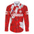 Canada Soccer 2024 Family Matching Long Sleeve Bodycon Dress and Hawaiian Shirt Canucks The Reds - Wonder Print Shop