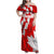 Canada Soccer 2024 Family Matching Off Shoulder Maxi Dress and Hawaiian Shirt Canucks The Reds - Wonder Print Shop